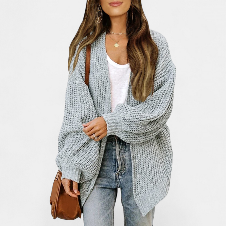 Helena | Oversized Longline Open-Front Cardigan