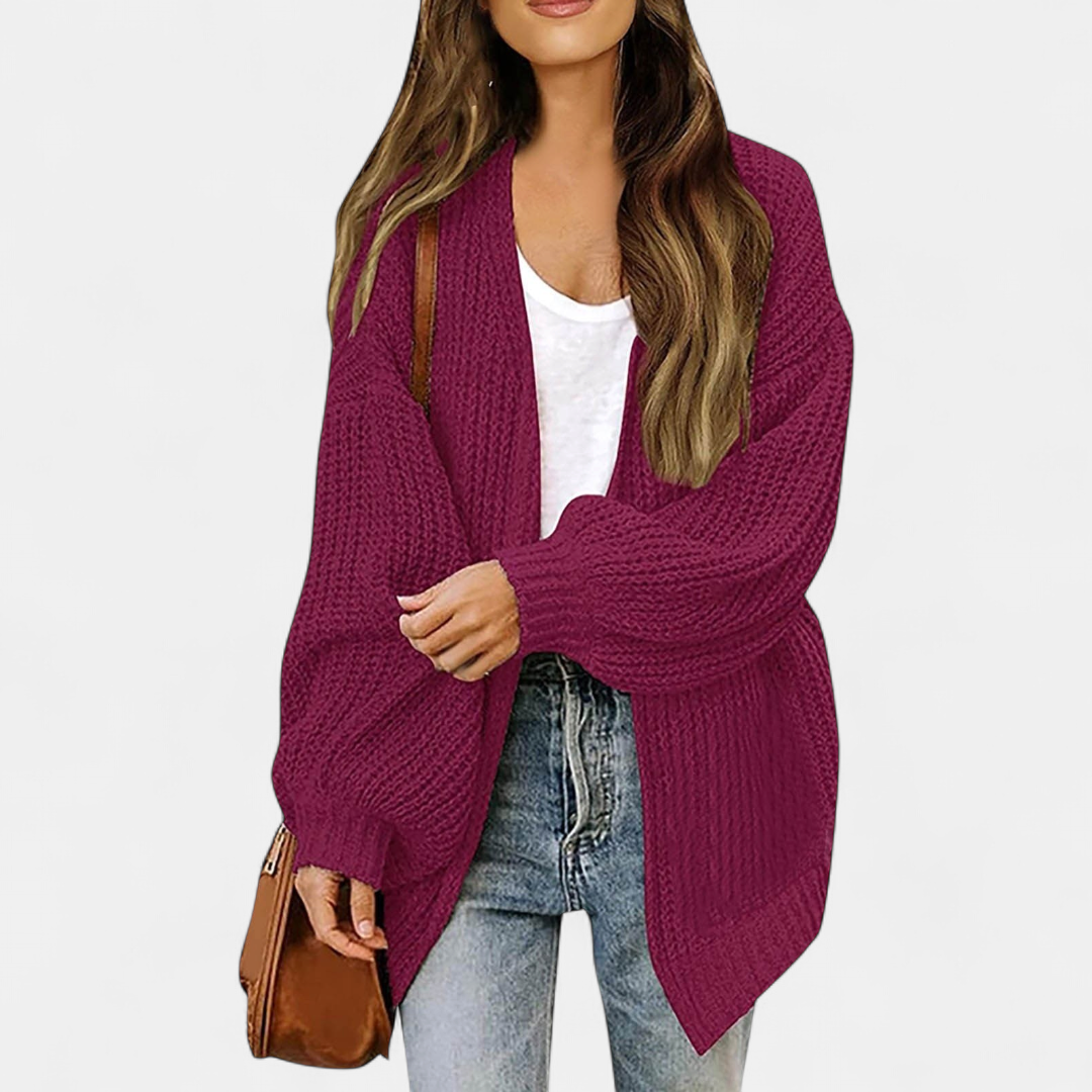 Helena | Oversized Longline Open-Front Cardigan
