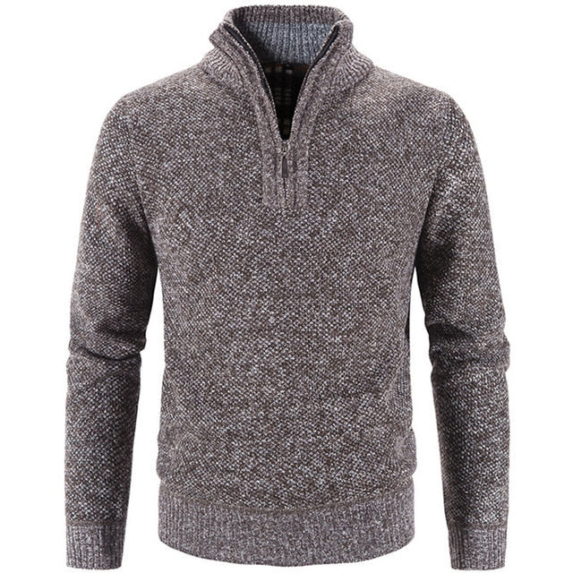 Ethan | Men's Textured Half-Zip Knit Jumper