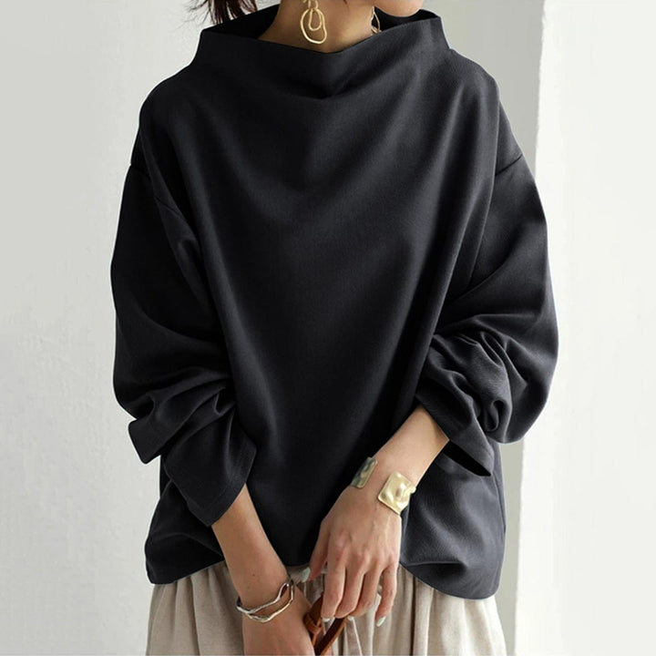 Saskia | Women's Mock Neck Long Sleeve Top