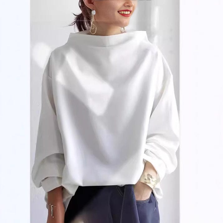 Saskia | Women's Mock Neck Long Sleeve Top