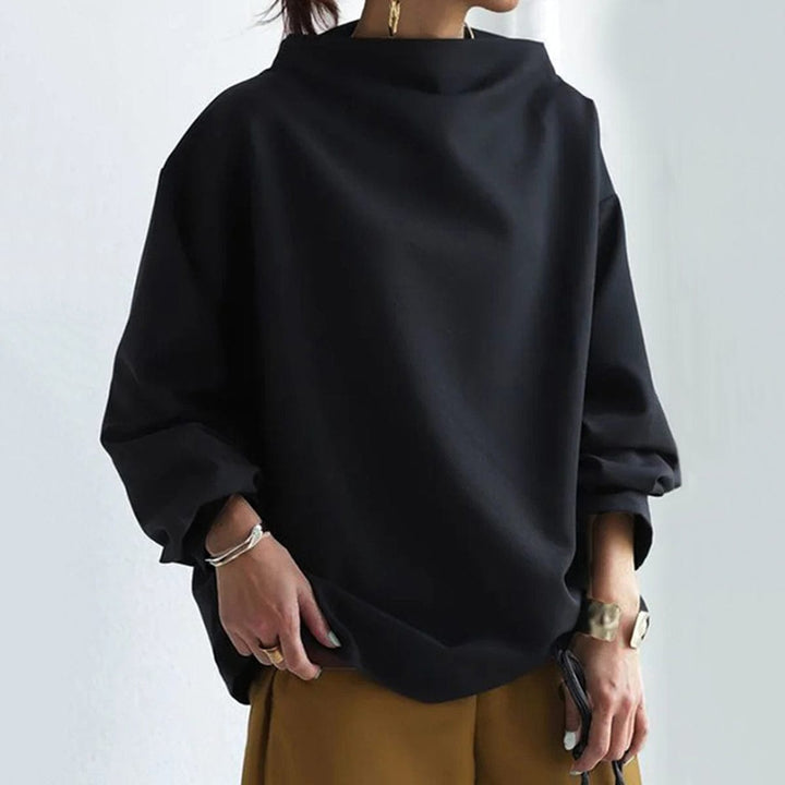 Saskia | Women's Mock Neck Long Sleeve Top