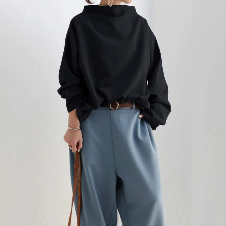 Saskia | Women's Mock Neck Long Sleeve Top