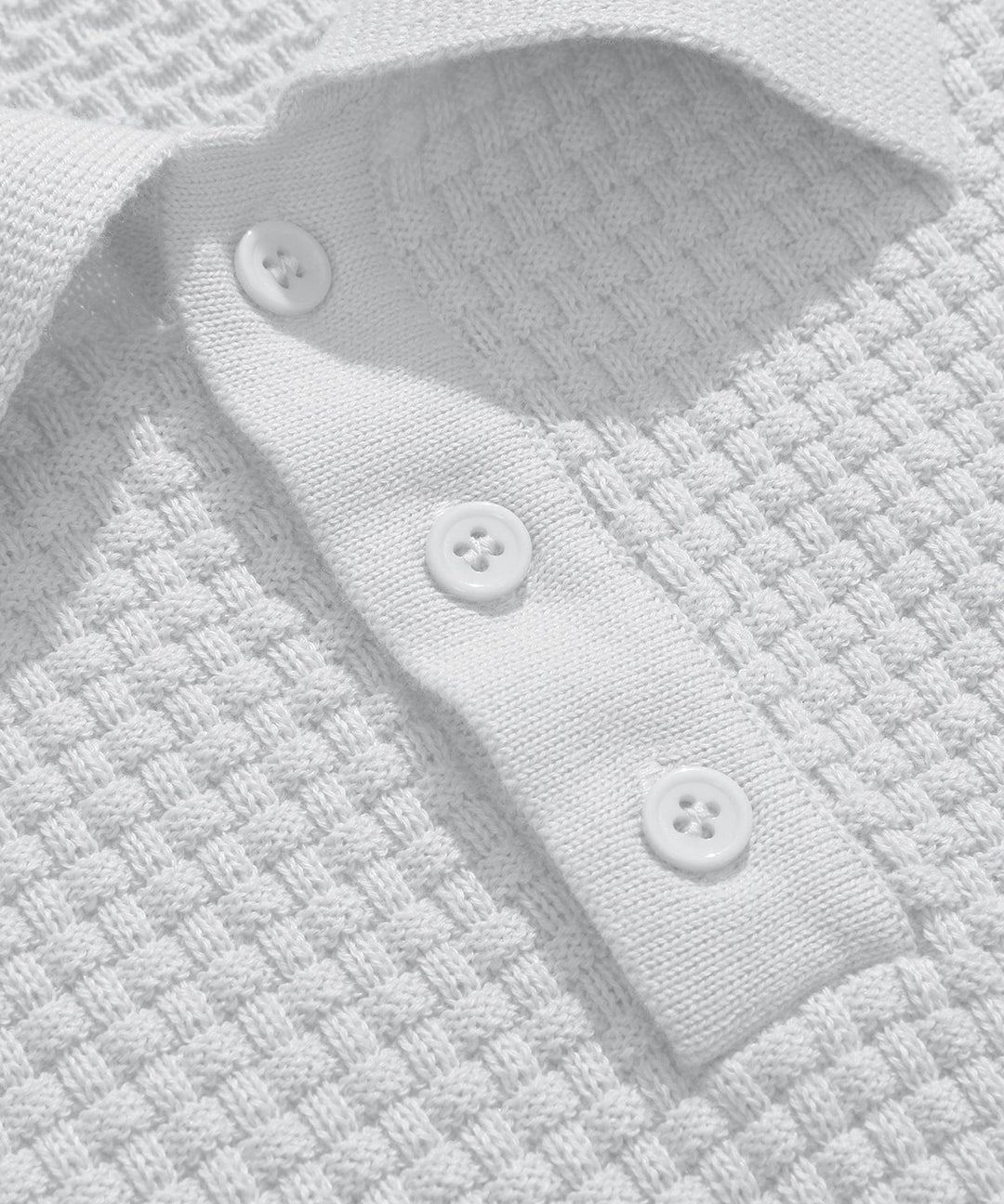 Alaric | Men’s Textured Long-Sleeve Polo Shirt