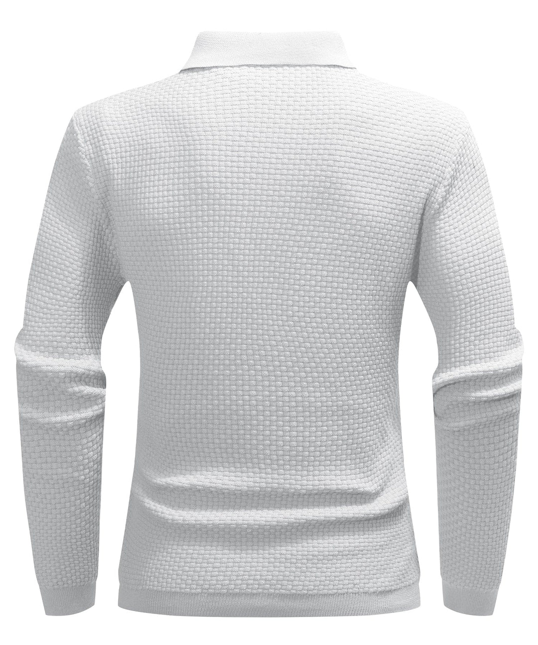 Alaric | Men’s Textured Long-Sleeve Polo Shirt