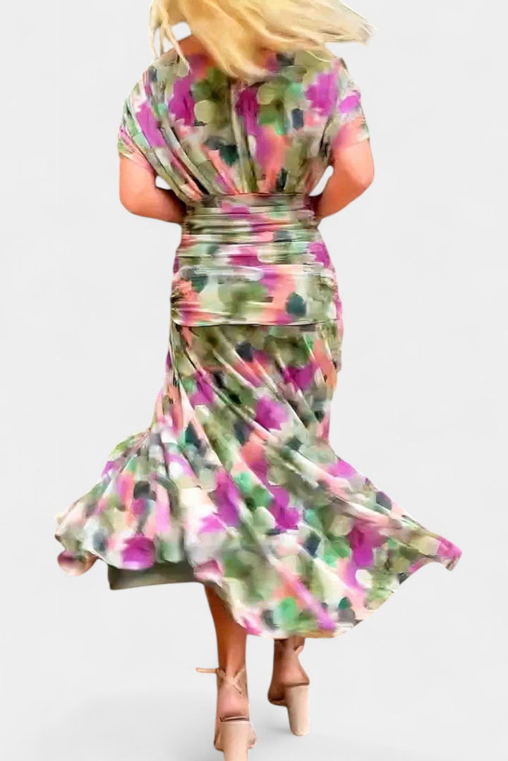 Avia | Women's Off-Shoulder Flowing Maxi Cocktail Party Dress