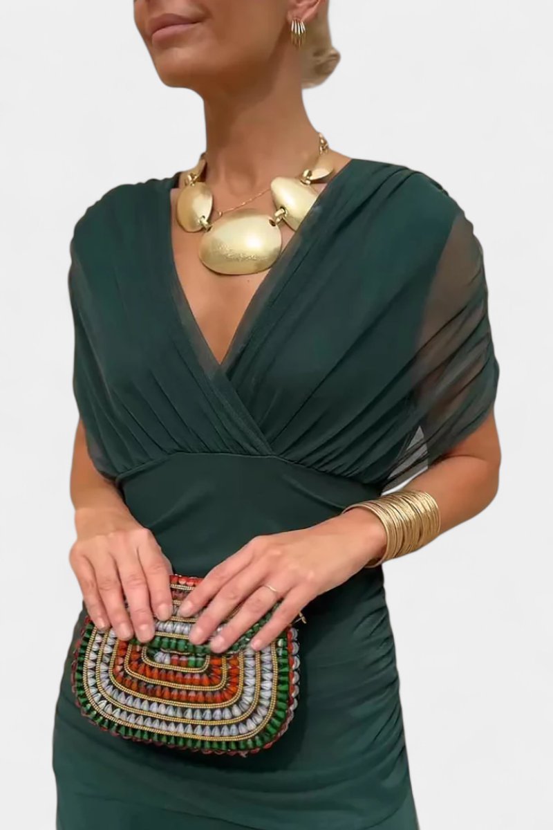 Avia | Women's Off-Shoulder Flowing Maxi Cocktail Party Dress