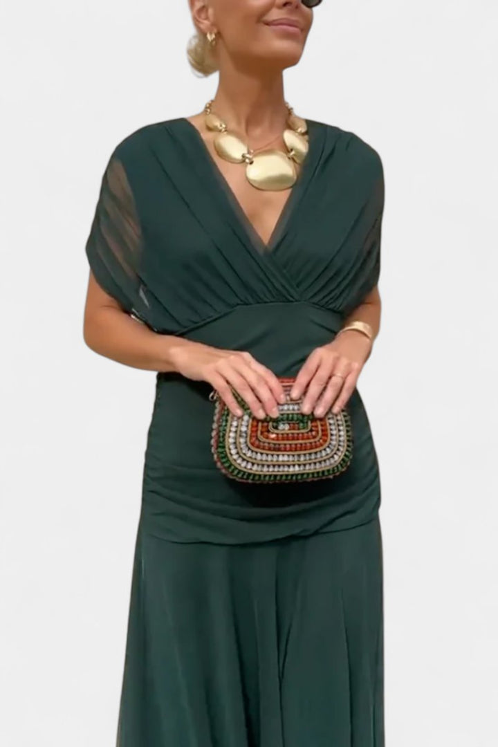 Avia | Women's Off-Shoulder Flowing Maxi Cocktail Party Dress