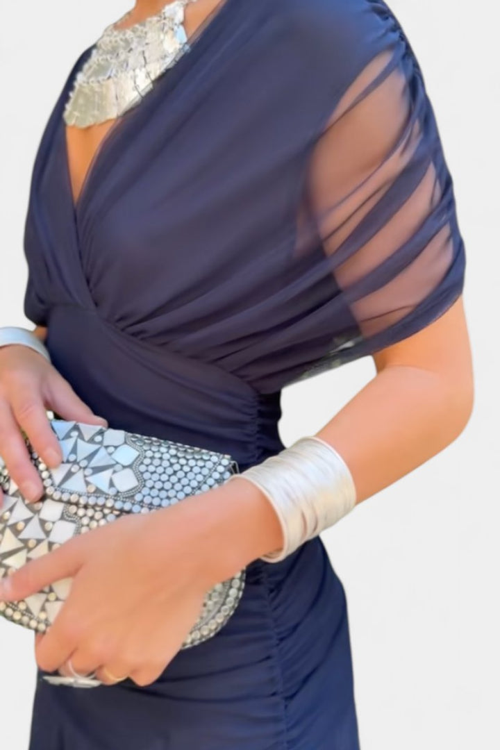 Avia | Women's Off-Shoulder Flowing Maxi Cocktail Party Dress