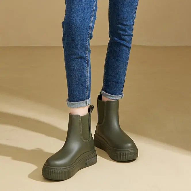 Tamsin | Women’s Platform Chelsea Rain Boots