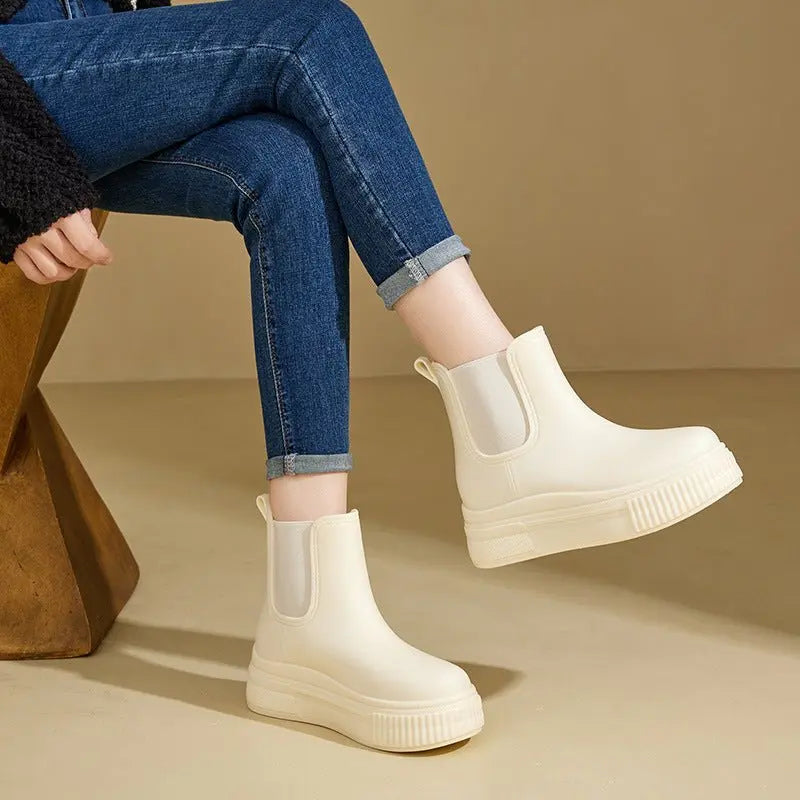 Tamsin | Women’s Platform Chelsea Rain Boots